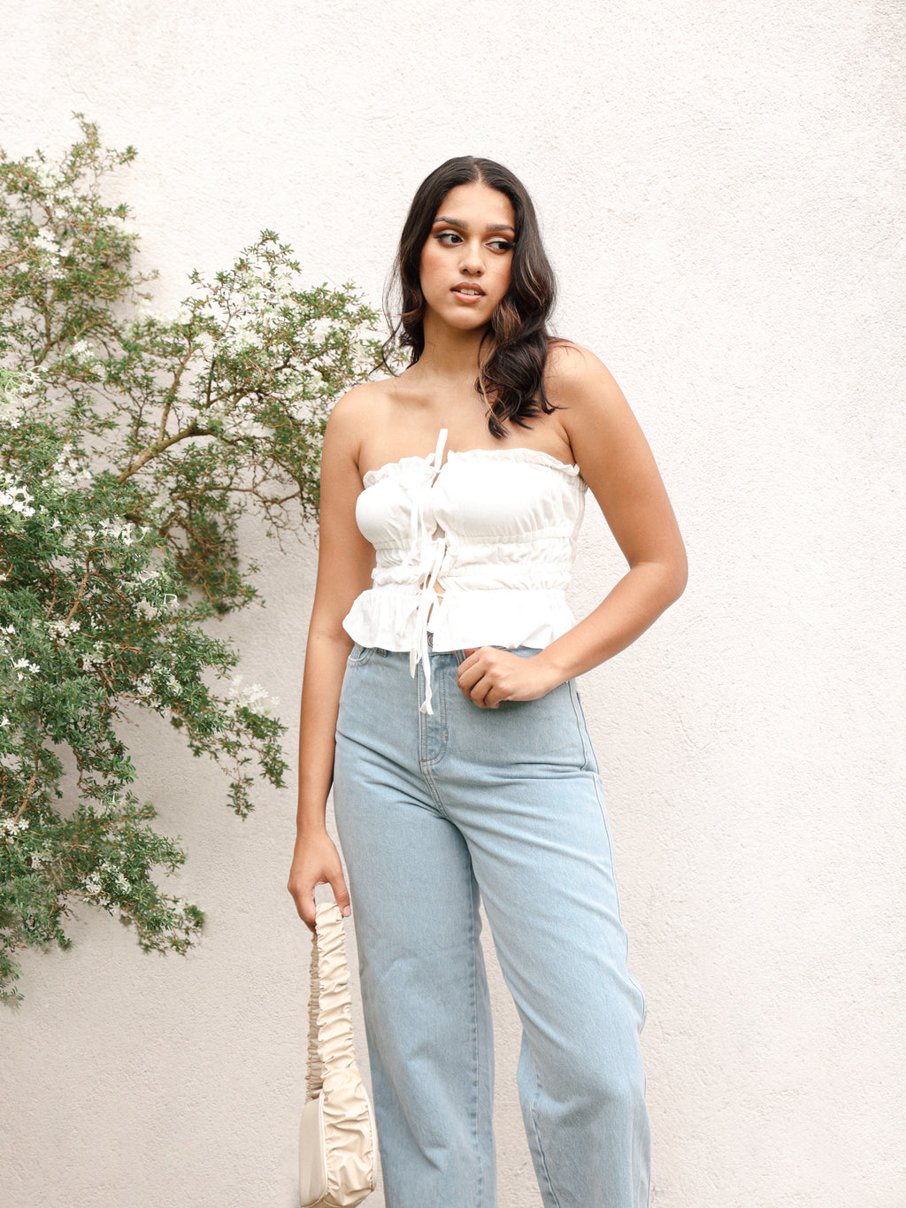 Frill Detailed Tube Top