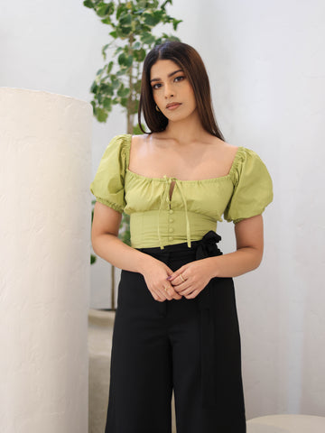 Bustier Detailed Back Tieup Top