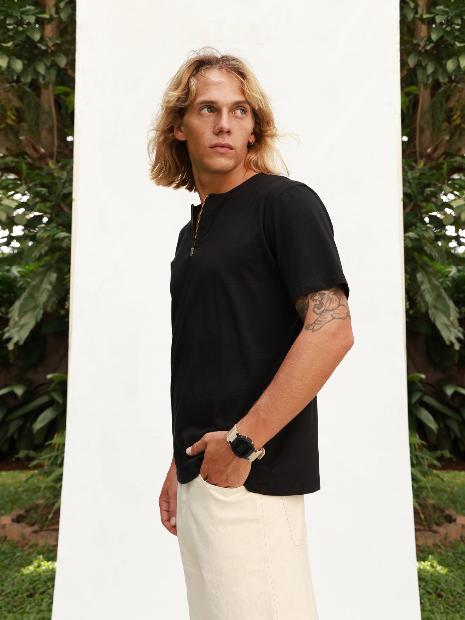 Regular fit S/S crew neck T shirt