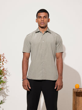 Regular fit polyester shirt