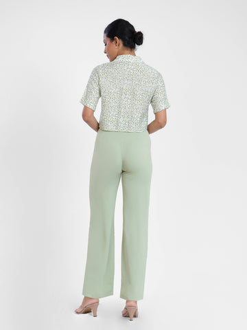 High Waist Straight Leg Pant