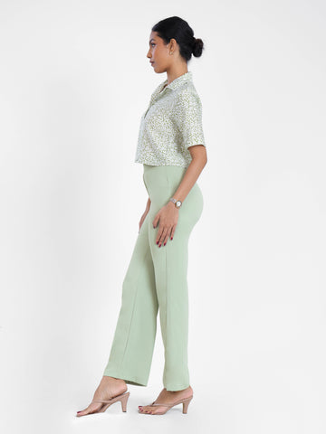 High Waist Straight Leg Pant