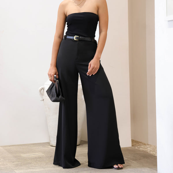 Side Slit Wide Leg Pant