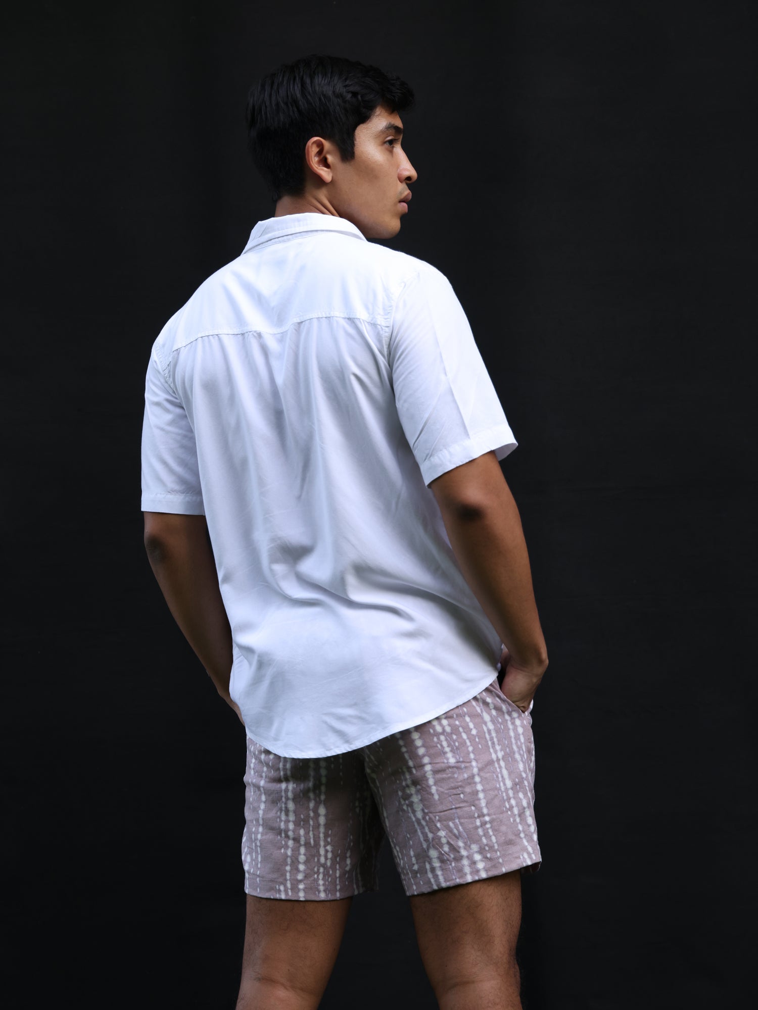 Oversized Short sleeve camp collar shirt