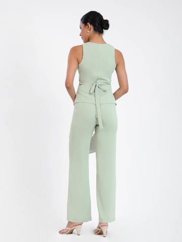 High Waist Straight Leg Pant