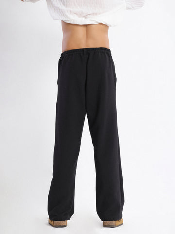 Straight leg cotton pant