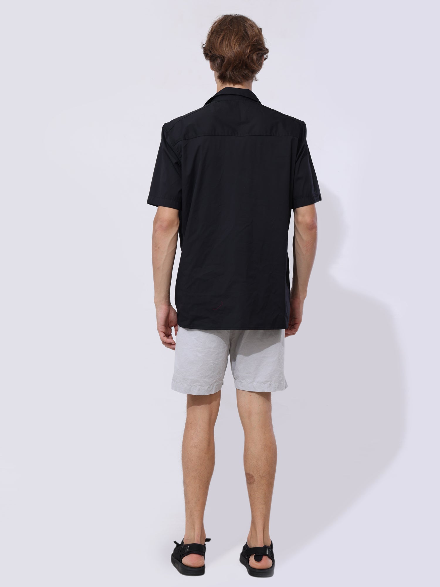 Double pocket pleat detailed shirt