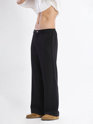 Straight leg cotton pant