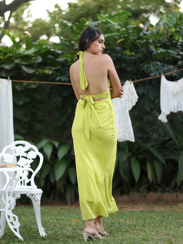 Halter-Neck Maxi Dress