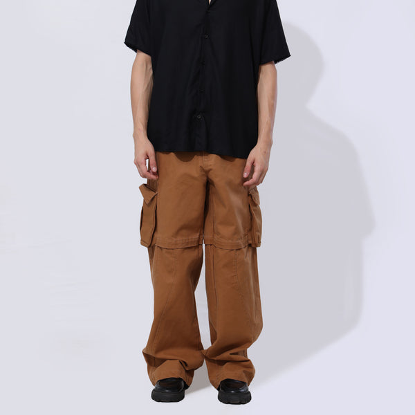 Frey hem detailed regular fit shirt