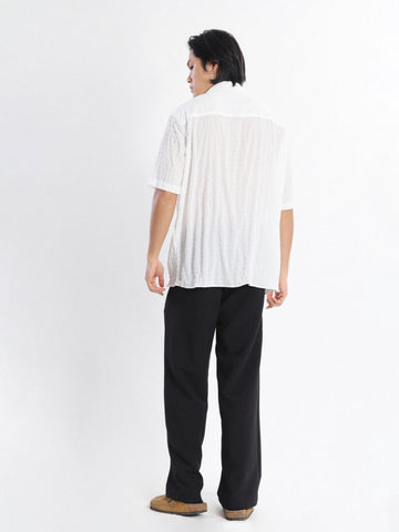 Straight leg cotton pant