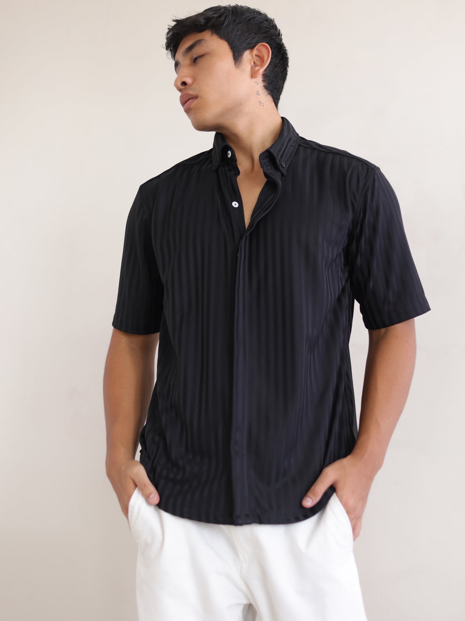 Regular fit S/S regular collar shirt