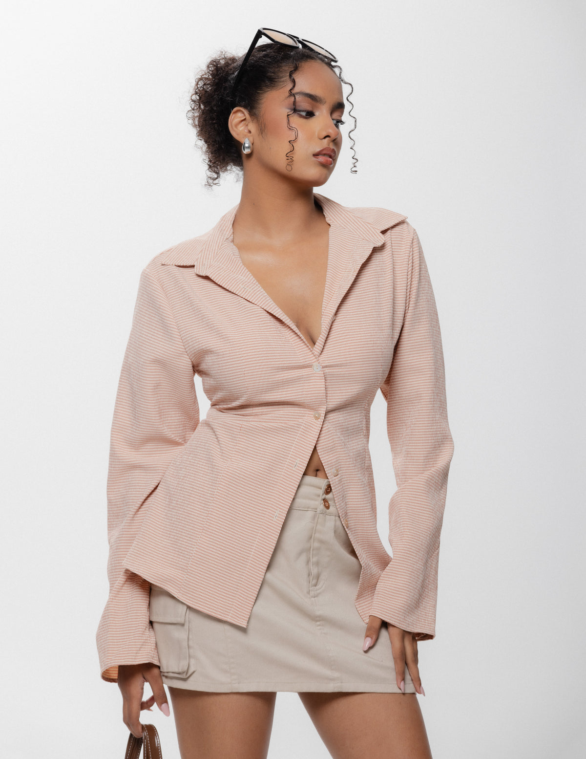 Back Tie Up Long Sleeved Top