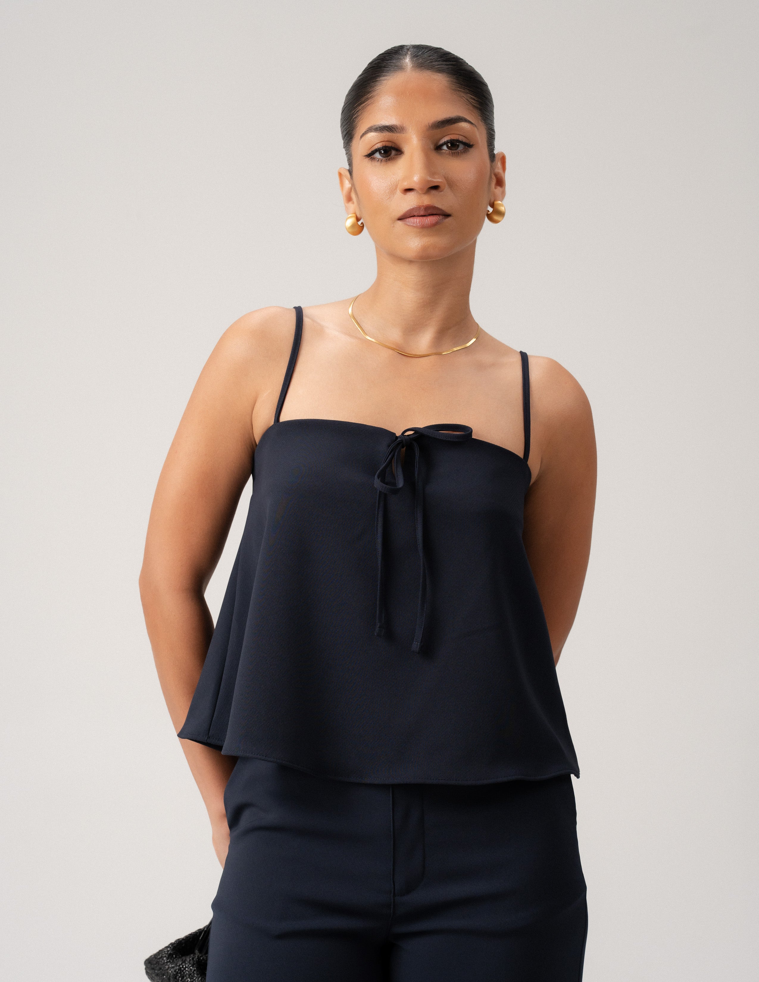 Front Tie Up Cami Top