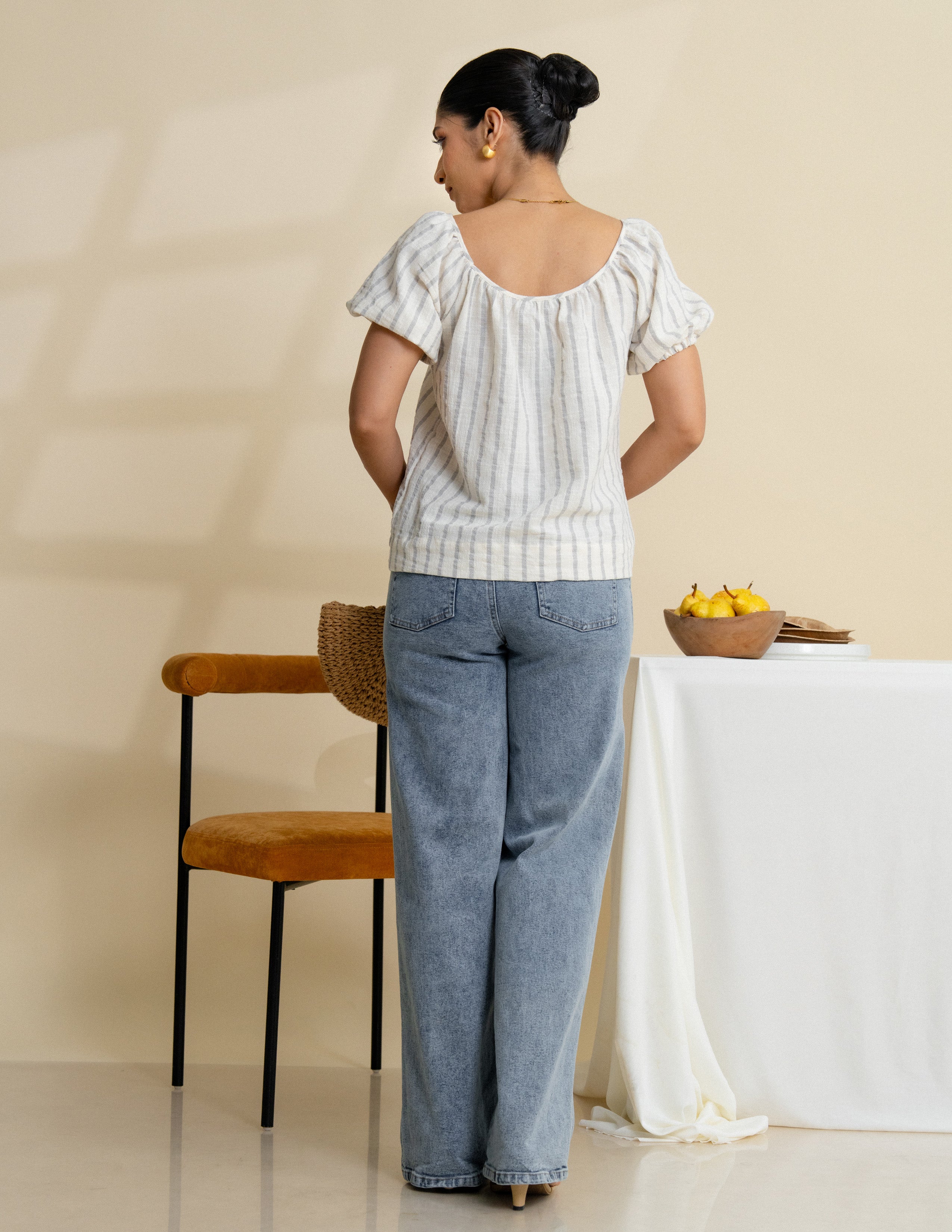 Round Neck Loose Fit Top