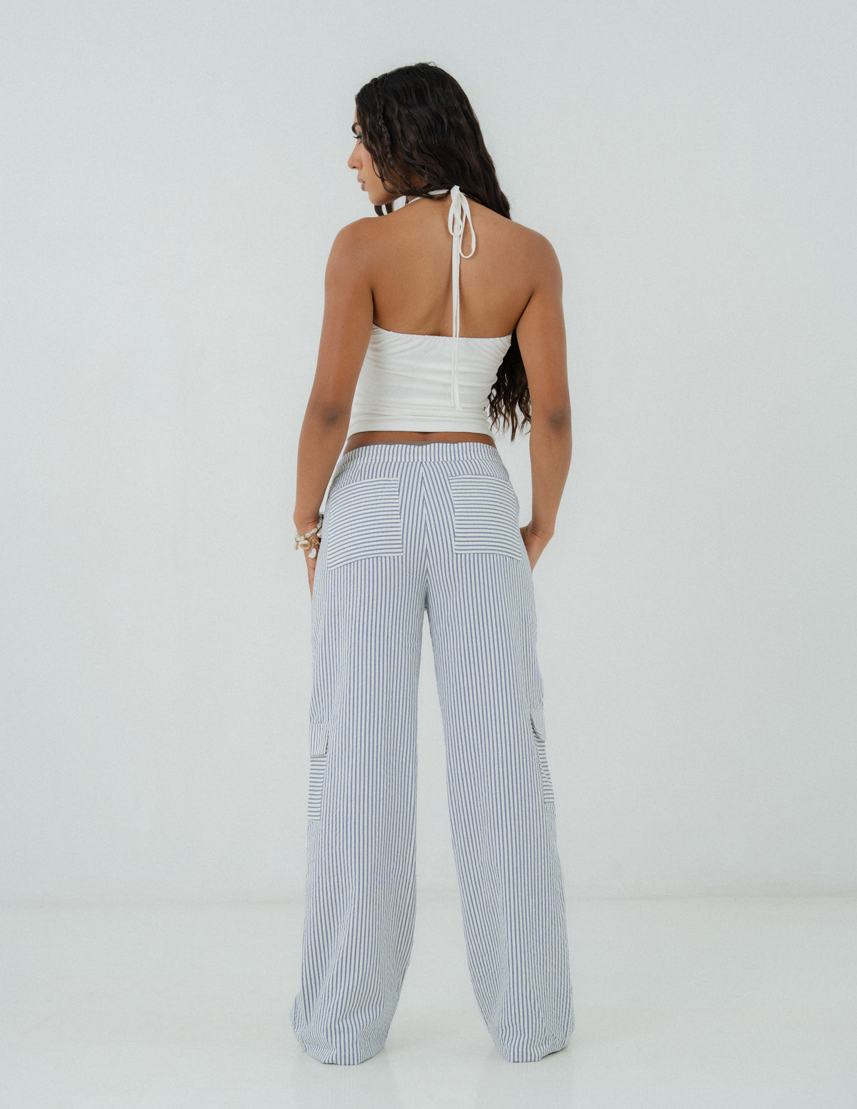 Drawstring Mid Waist Pant