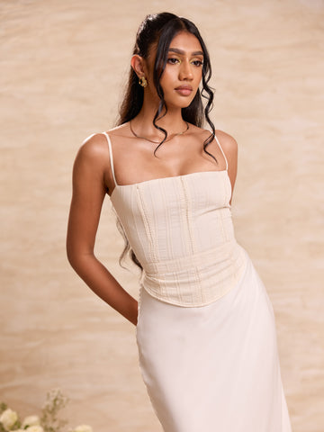 Ladder Lace Detailed Sleeveless Top