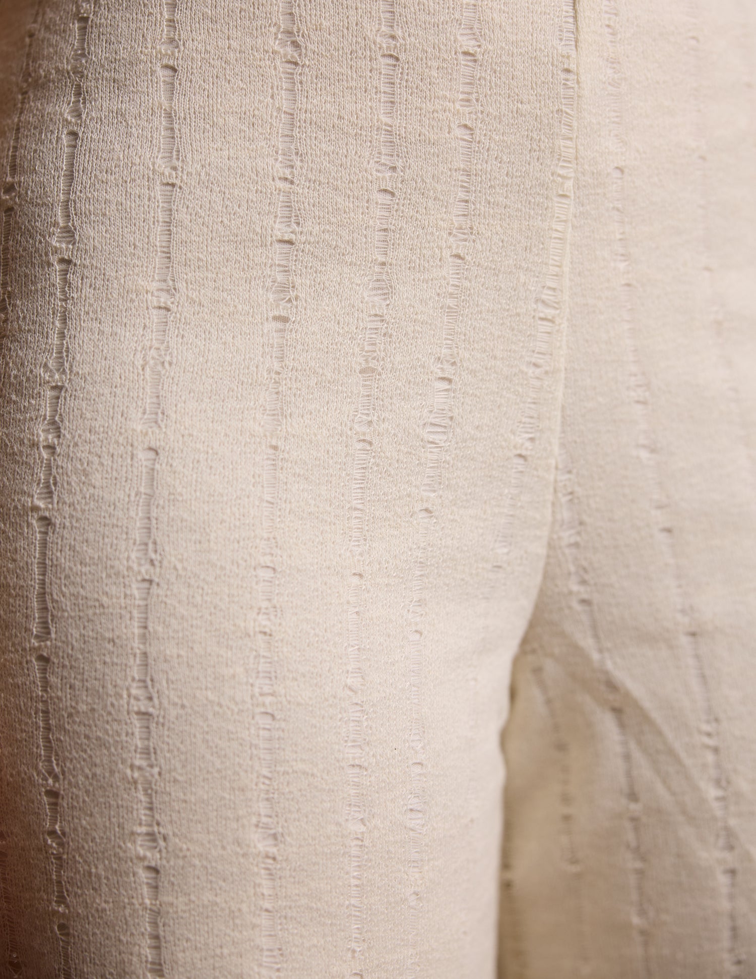 Waist Elasicated Mid Waist Crochet Pant