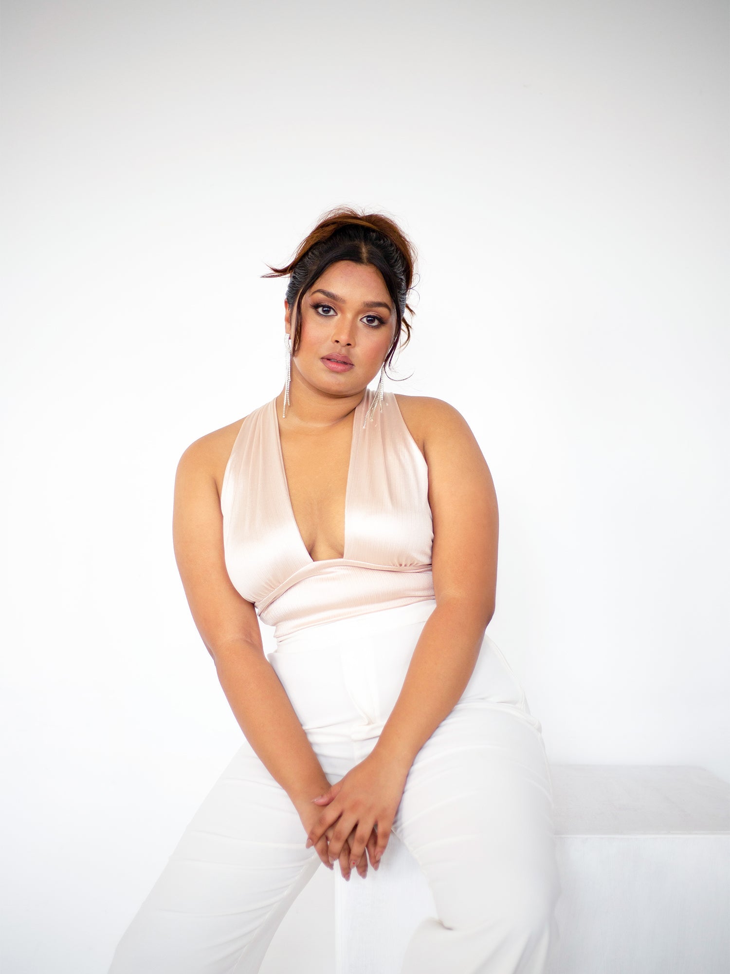 Back Tie-Up- V Neck Top