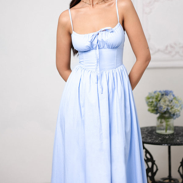 Bustier Detailed Maxi Dress