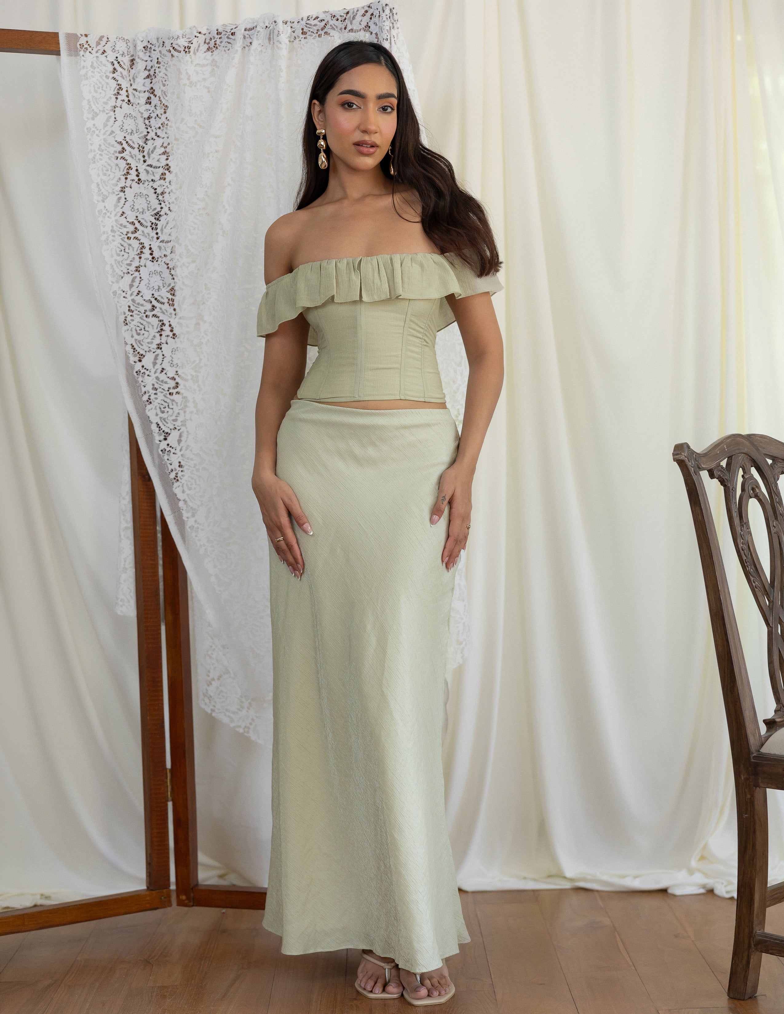 Bias Maxi Skirt