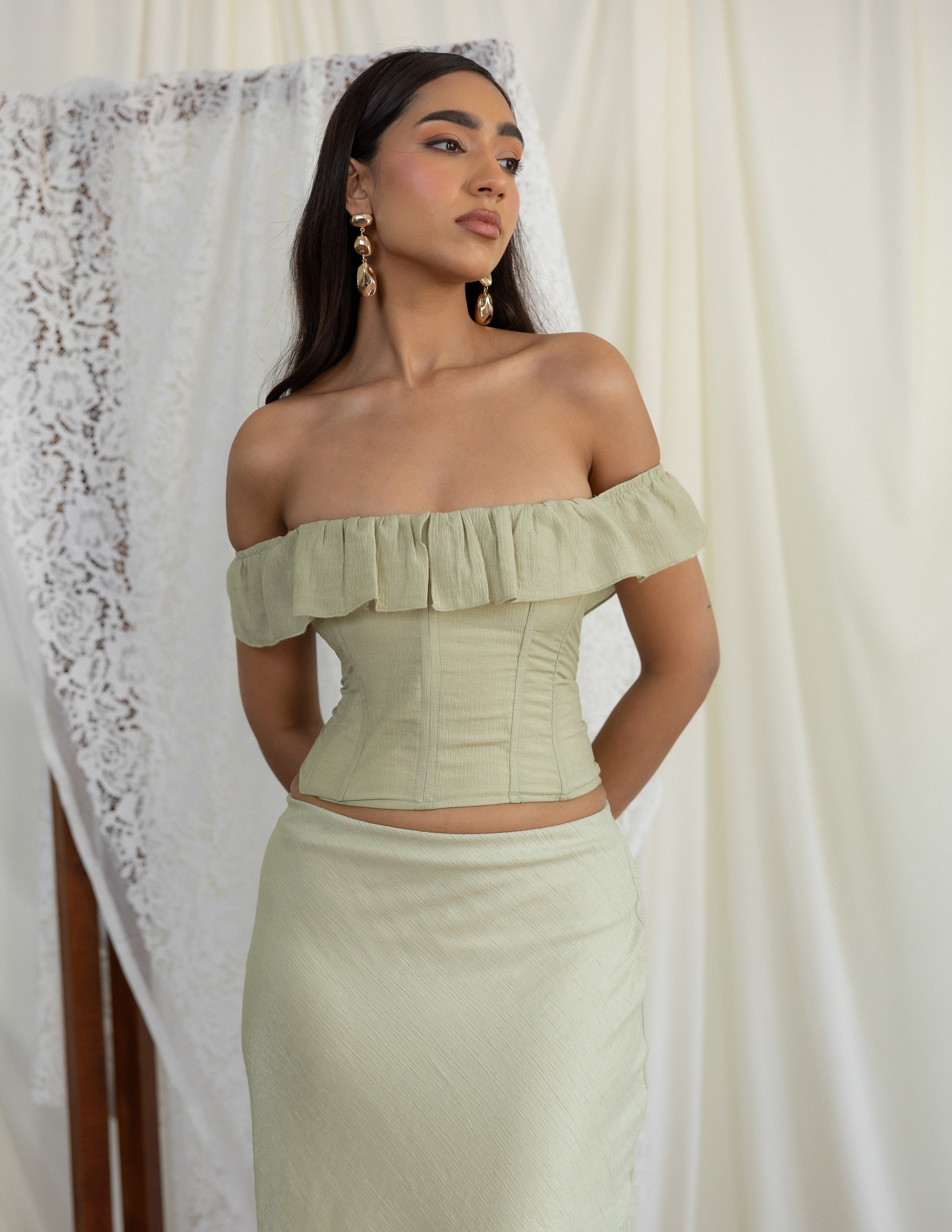 Off Shoulder Corset Top