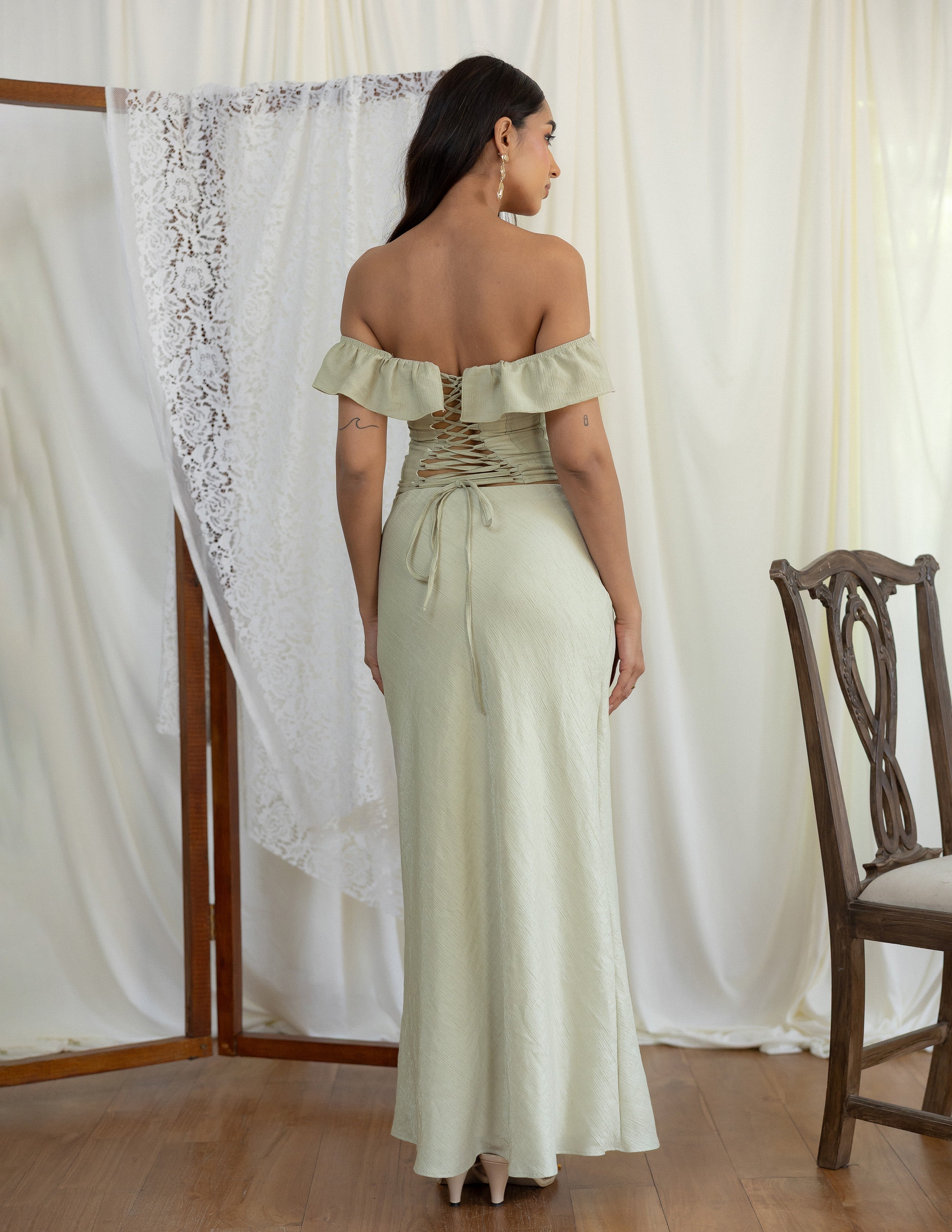 Bias Maxi Skirt