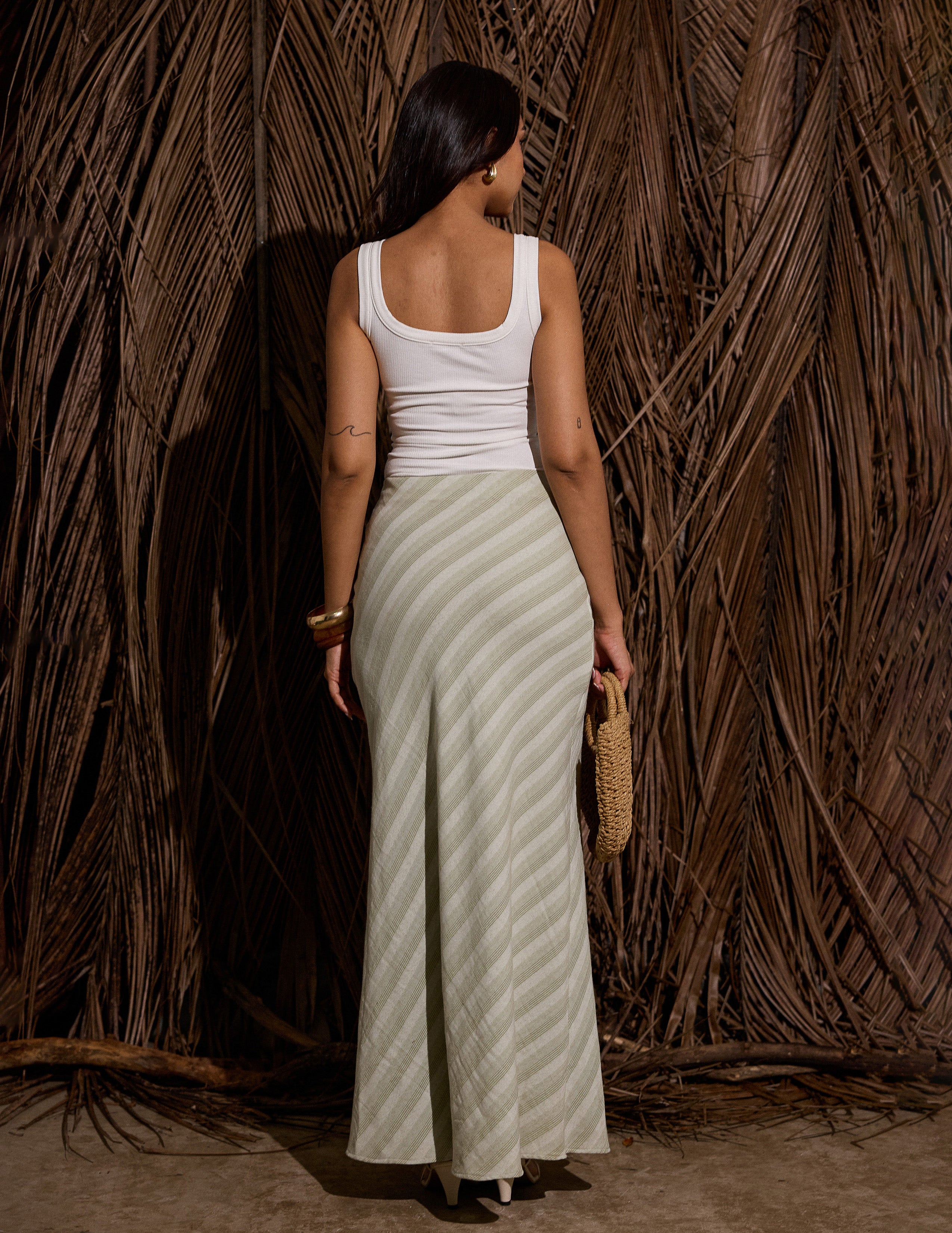 Bias Maxi Skirt