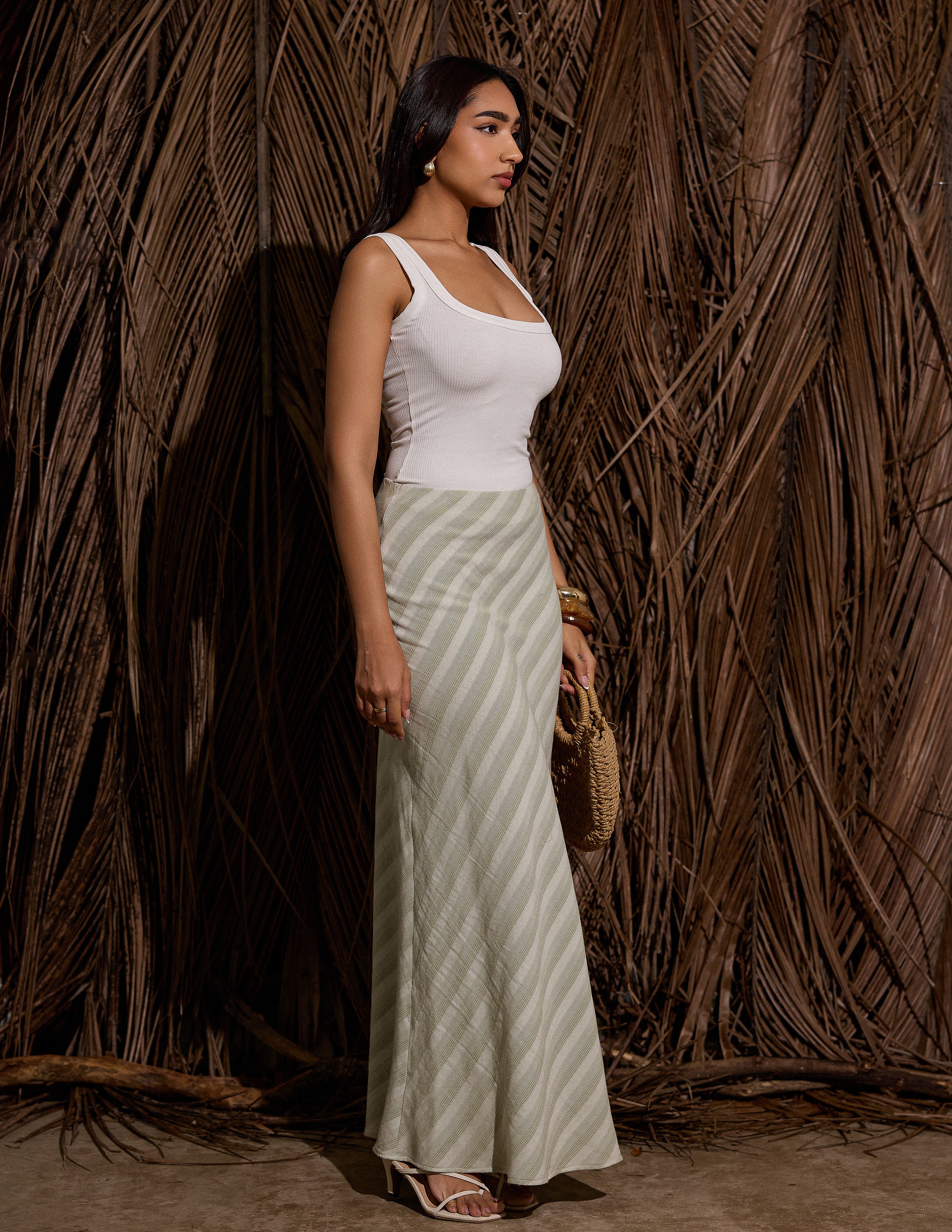 Bias Maxi Skirt