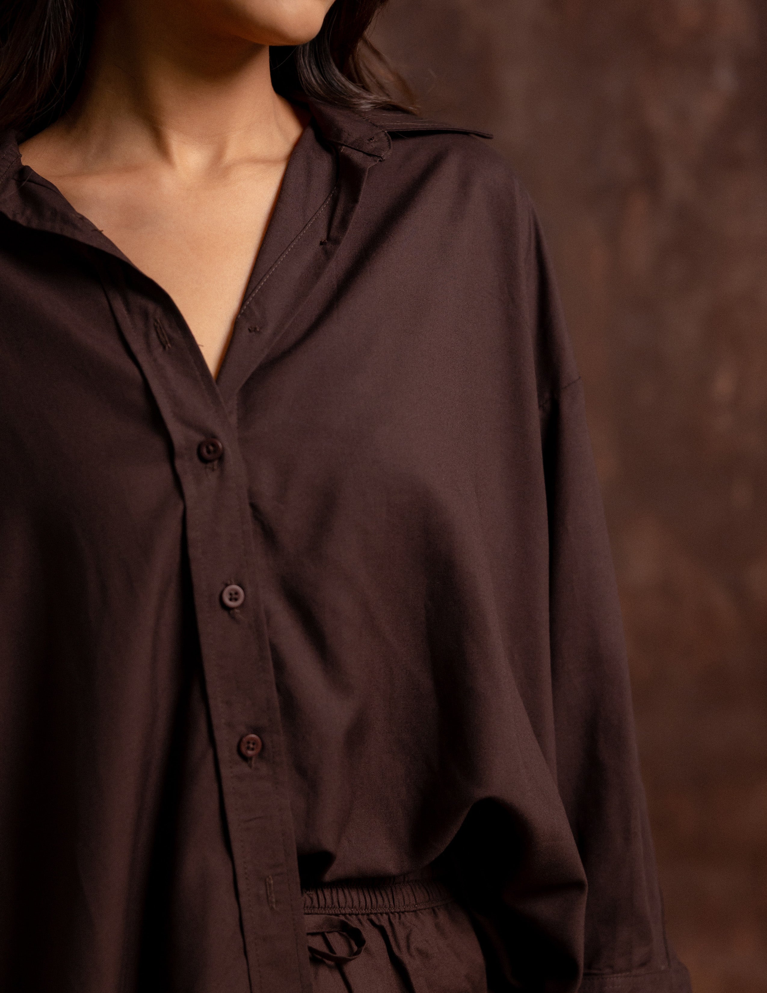 Button Down Long Sleeved  Top