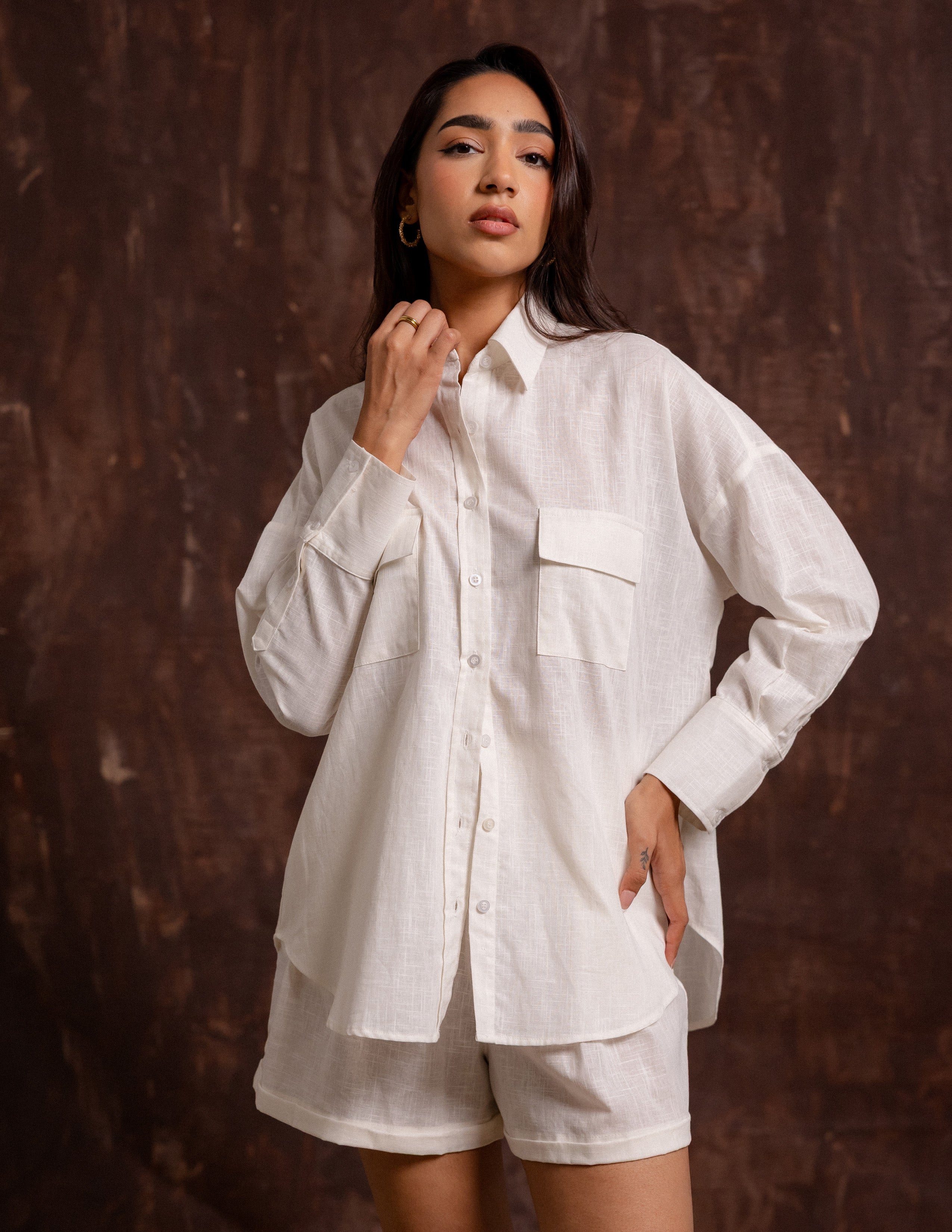 Pocket Detailed Long Sleeved  Top