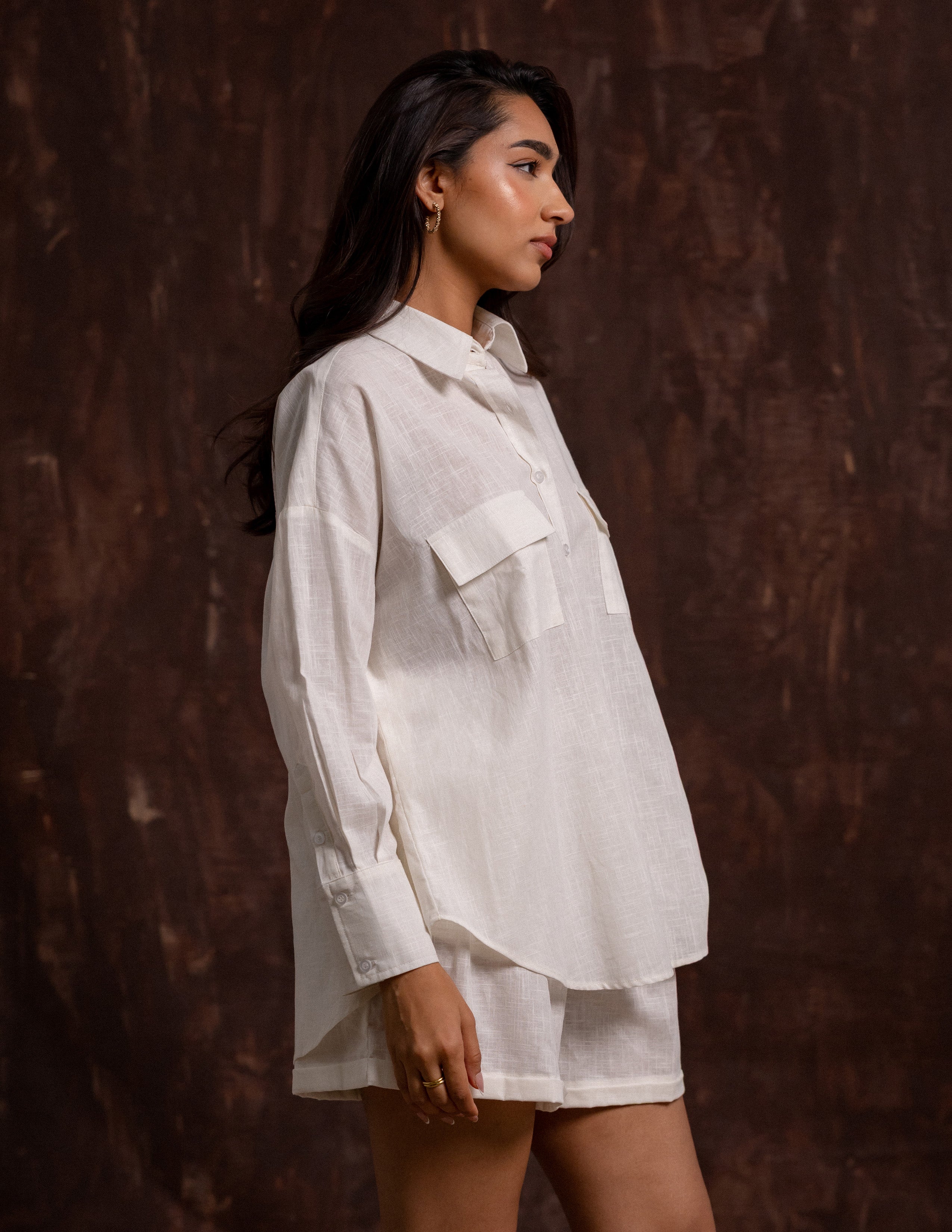 Pocket Detailed Long Sleeved  Top
