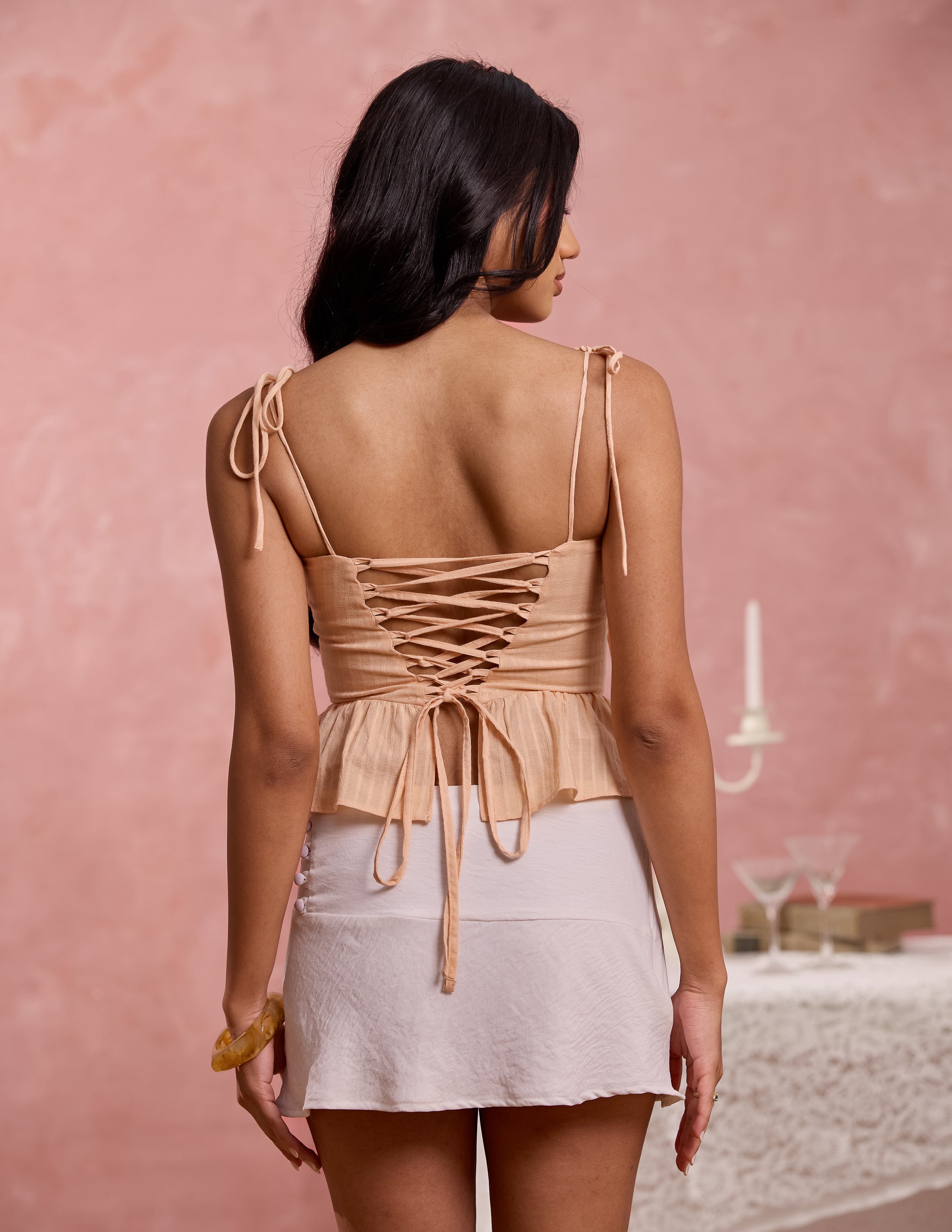 Frill Detail Corset Top