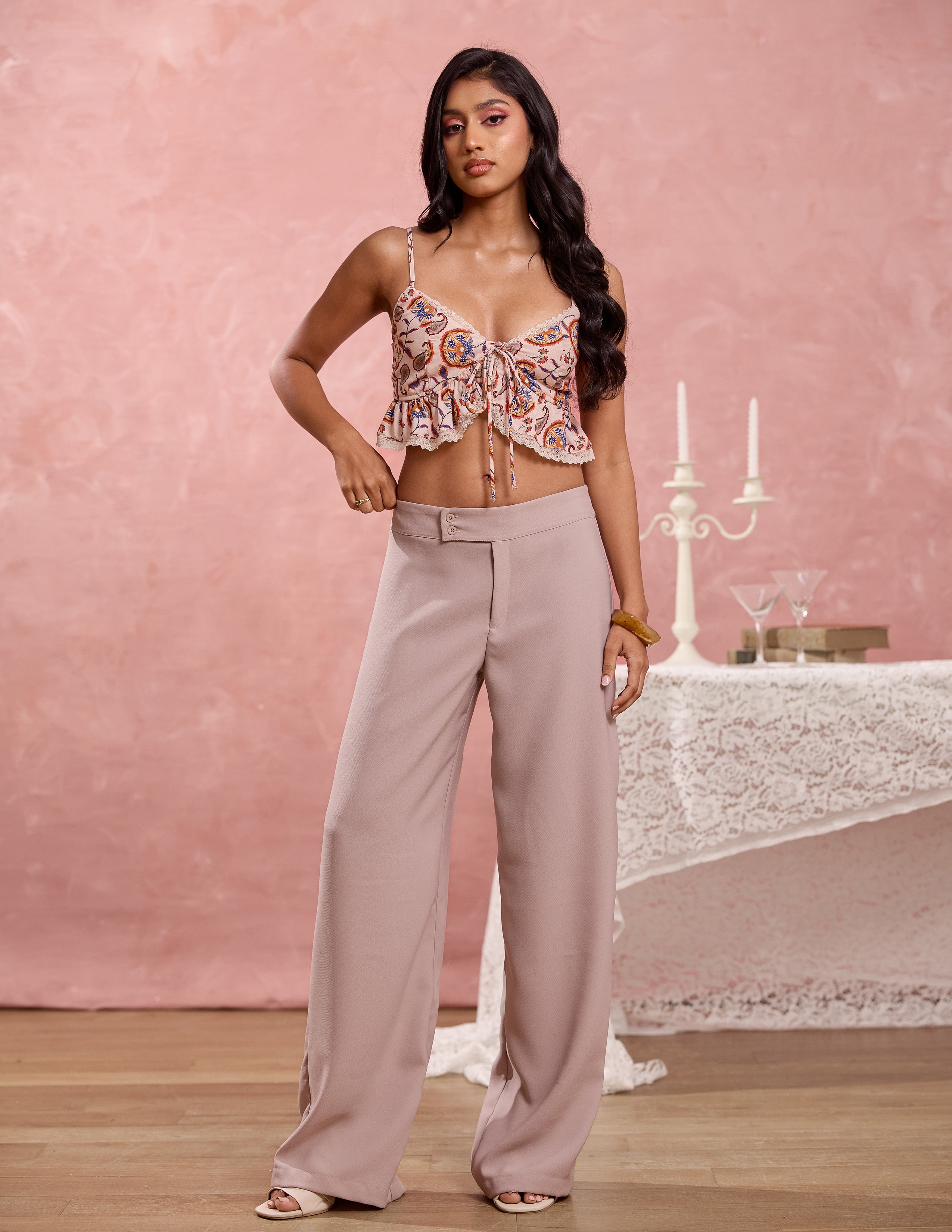 Low Waist Straight Leg Pant