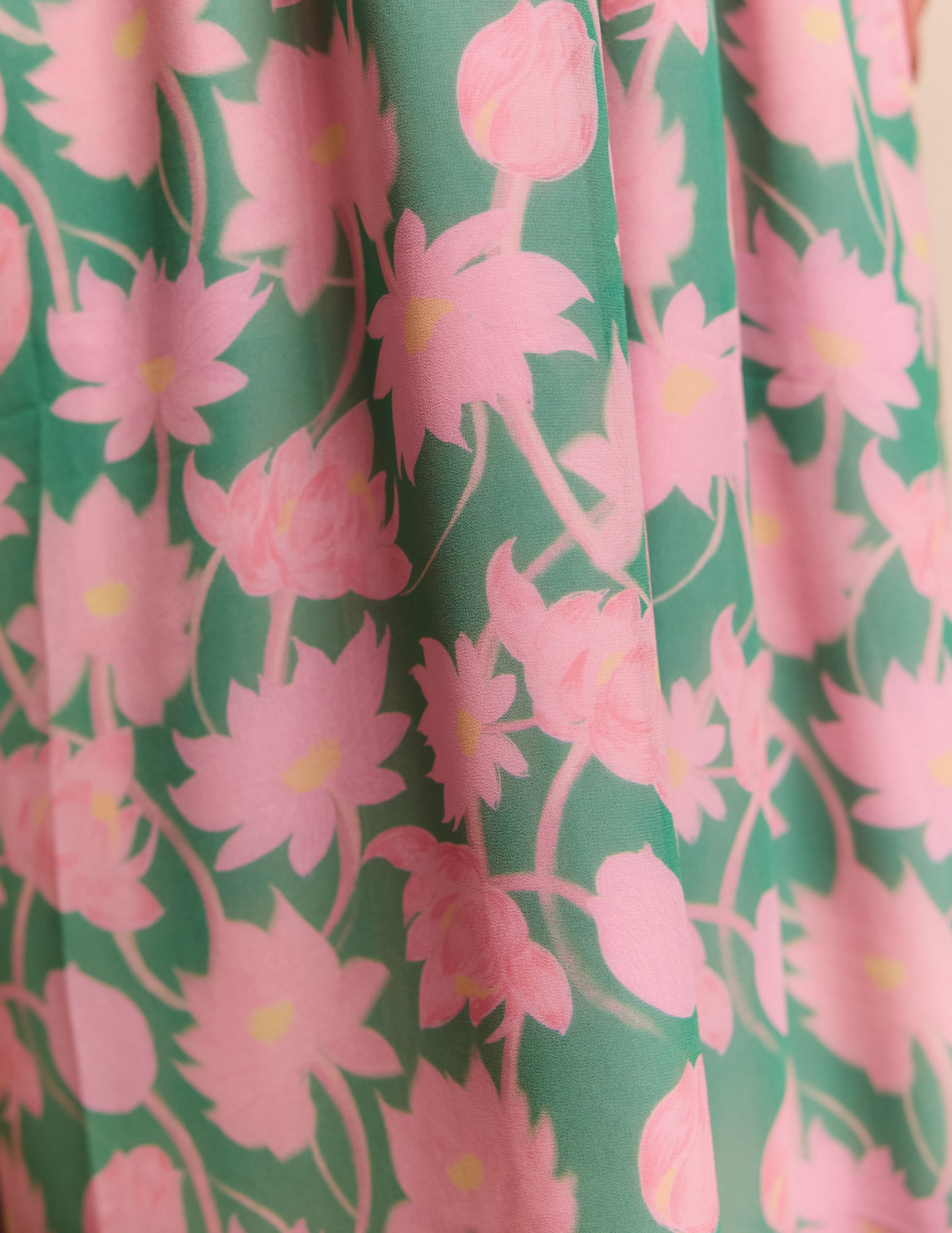 Front Bustier Tie Up Printed Maxi Dress