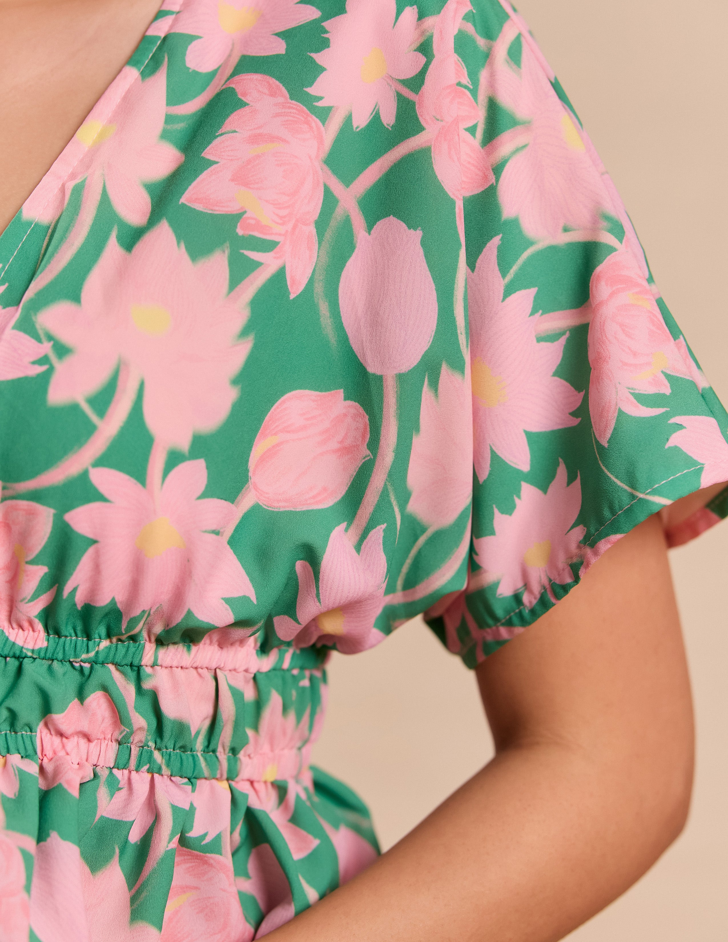 Front Tie Up Tassel Detailed Top