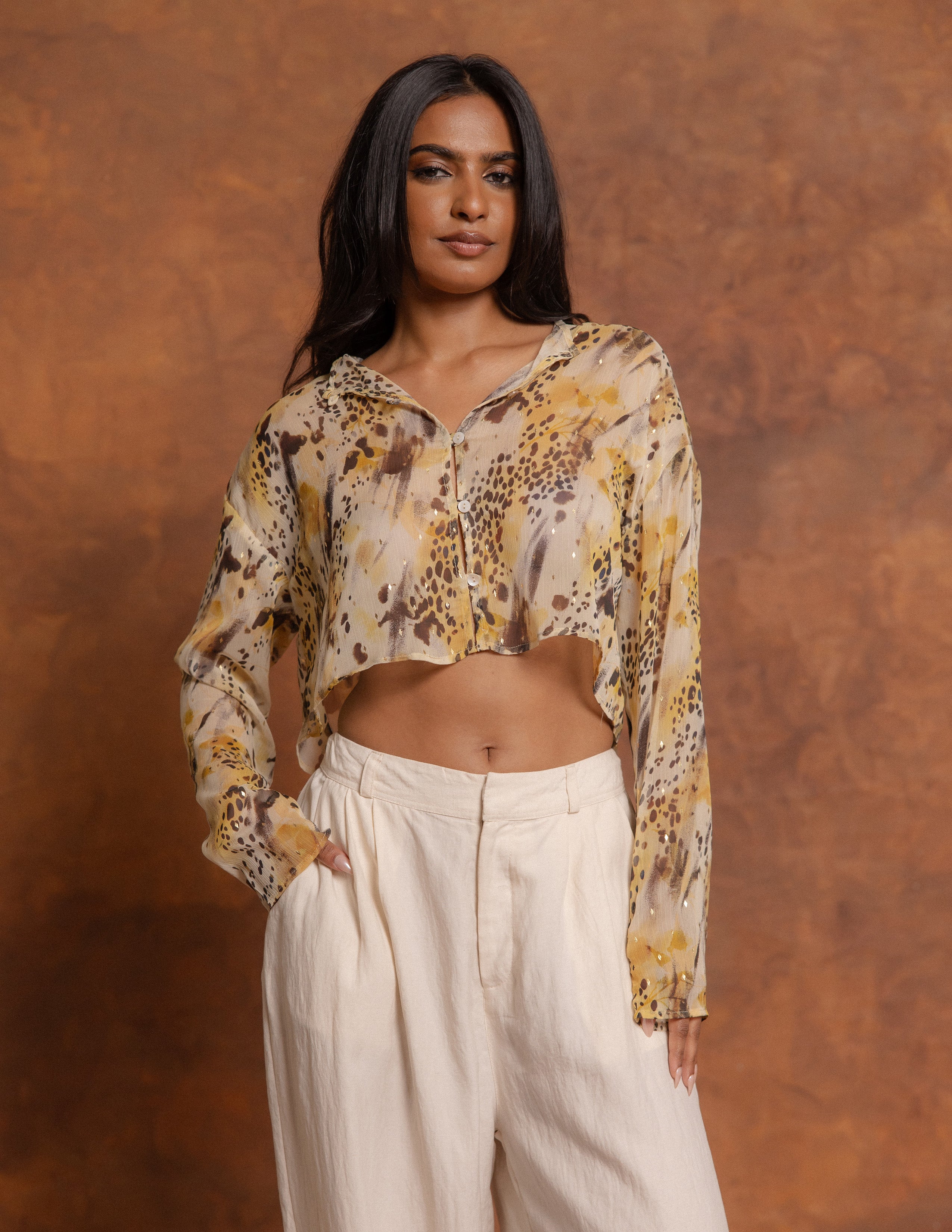 High Neck Long Sleeve Top