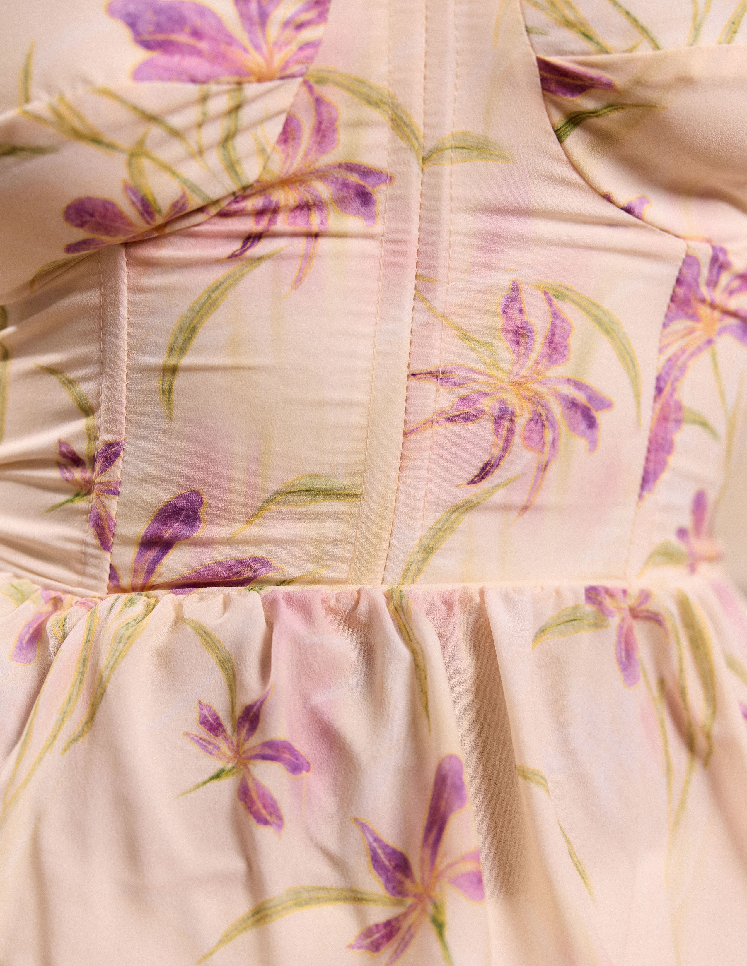 Bustier Detailed Peplum Corset Top