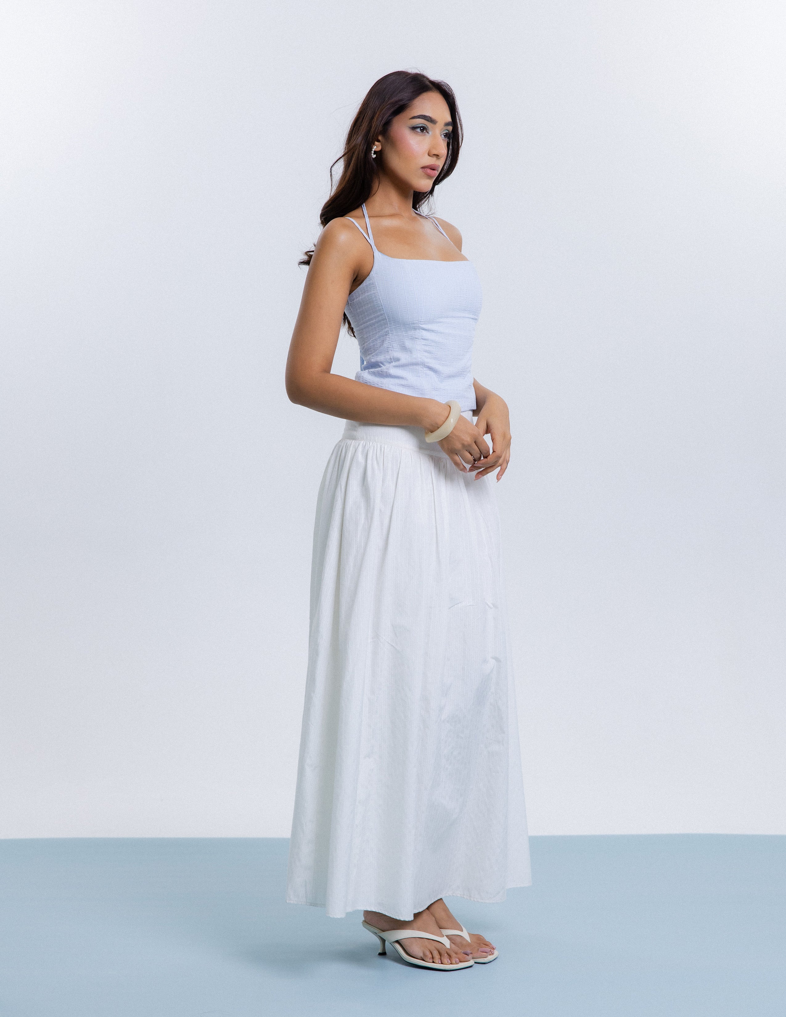 Flared Maxi Skirt