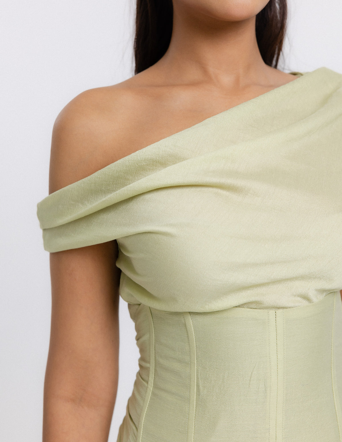 Corset Detail Off Shoulder Top
