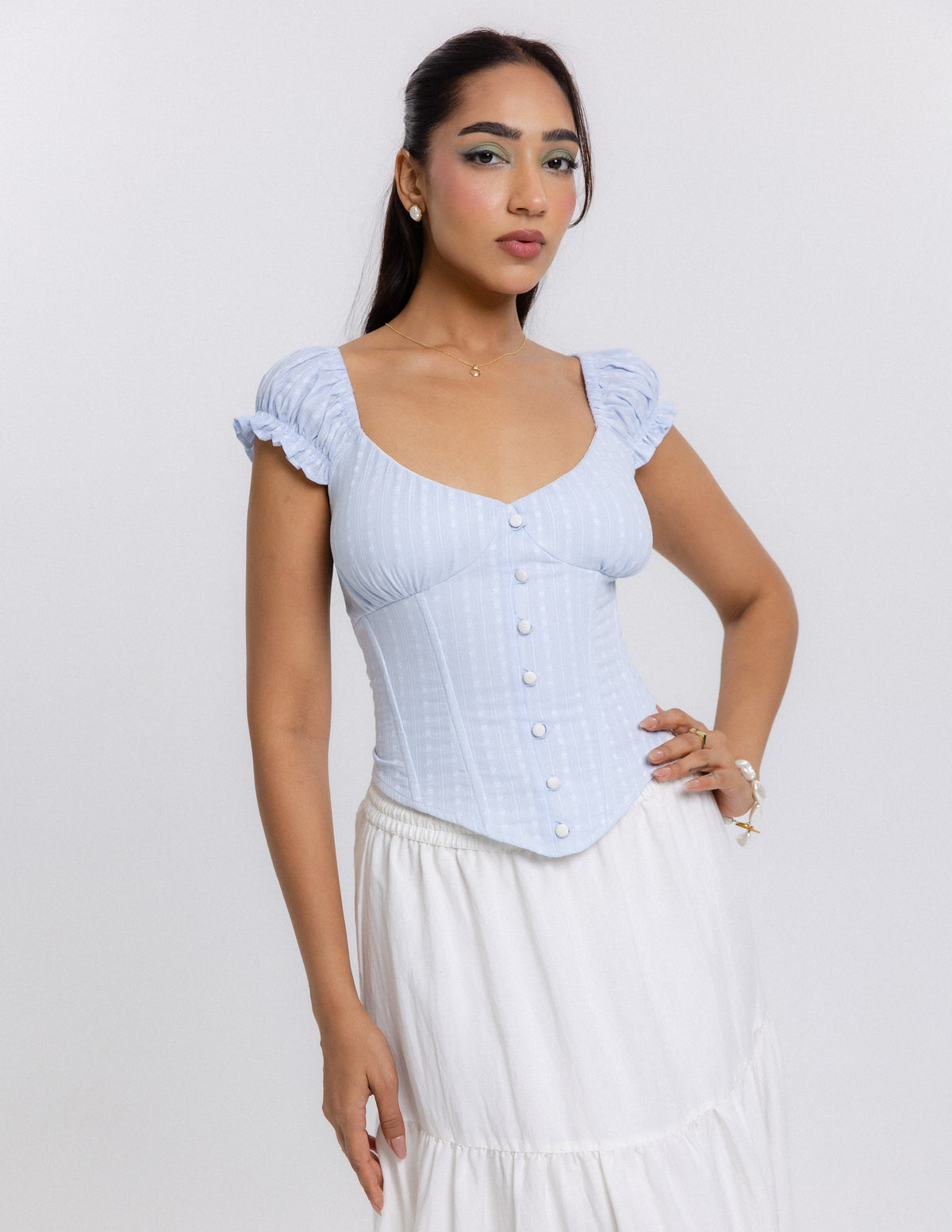Corset Detail Bustier Top