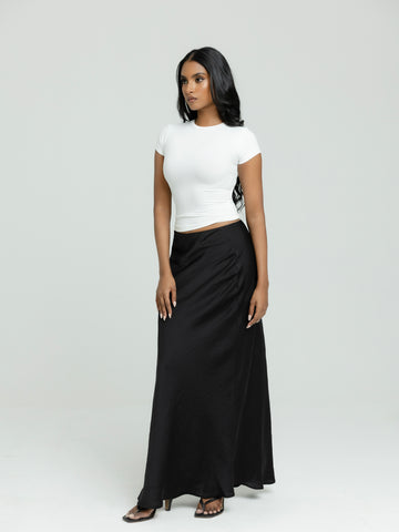 Rue High Neck Fitted Top