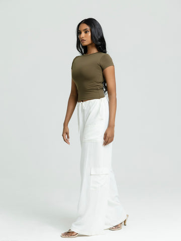 Rue High Neck Fitted Top