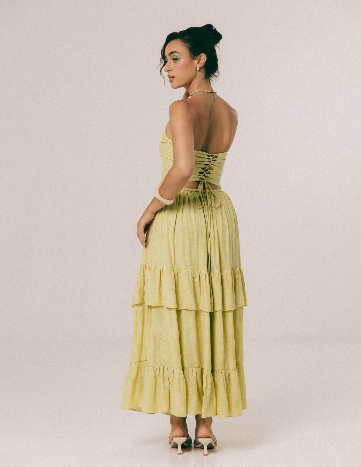 CORSET DETAILED MAXI DRESS