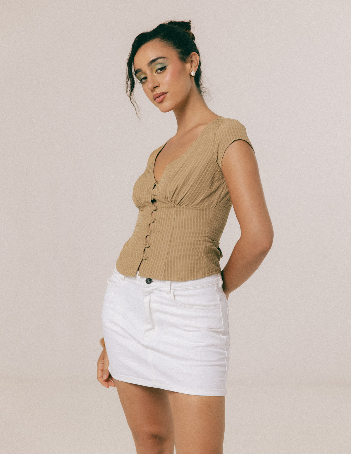 BUSTIER DETAILED TOP