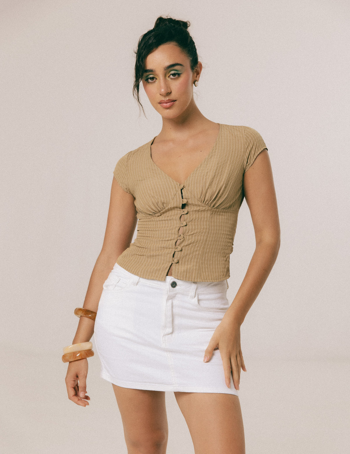 BUSTIER DETAILED TOP