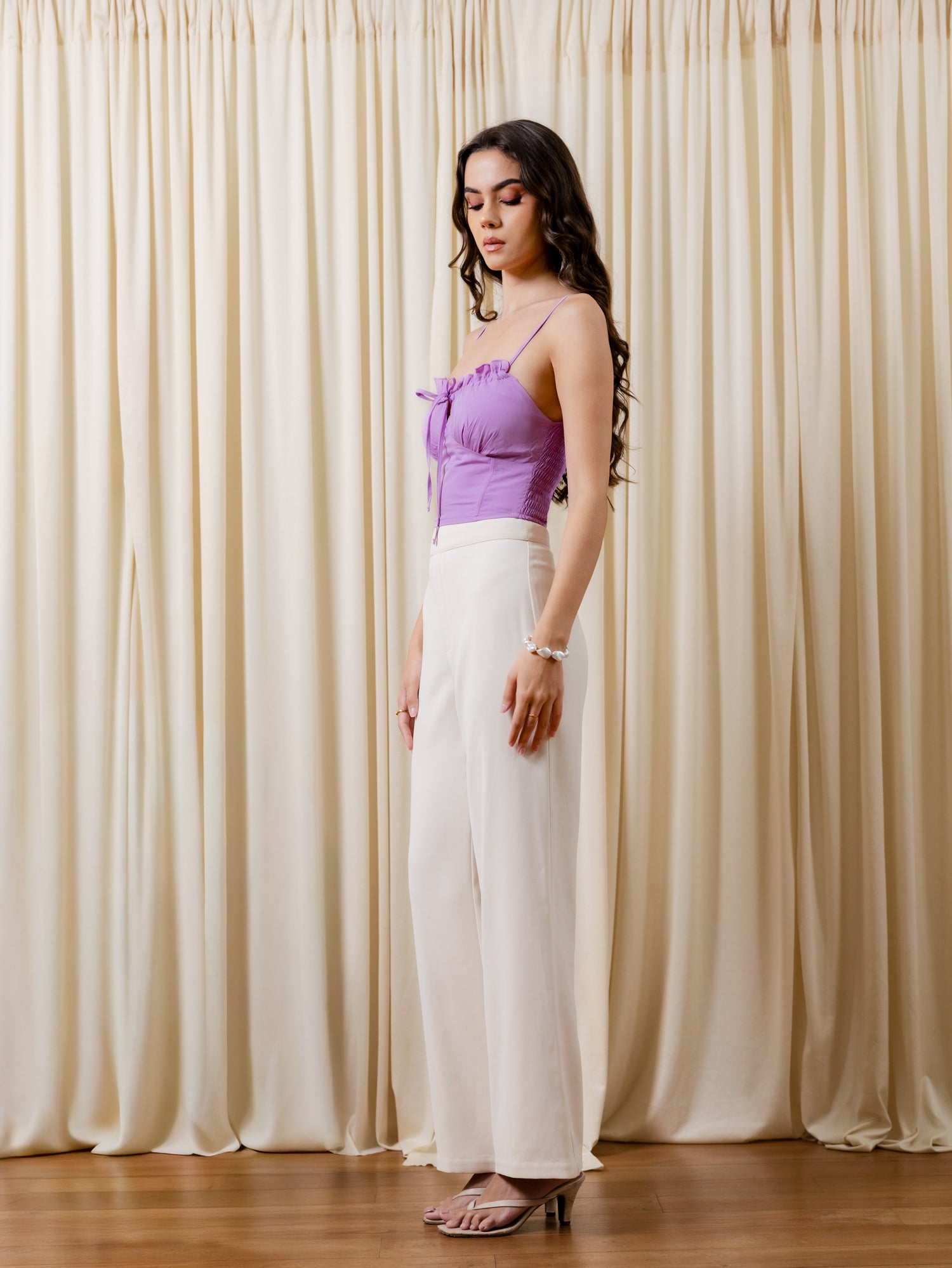 Back Smocking Corset Top