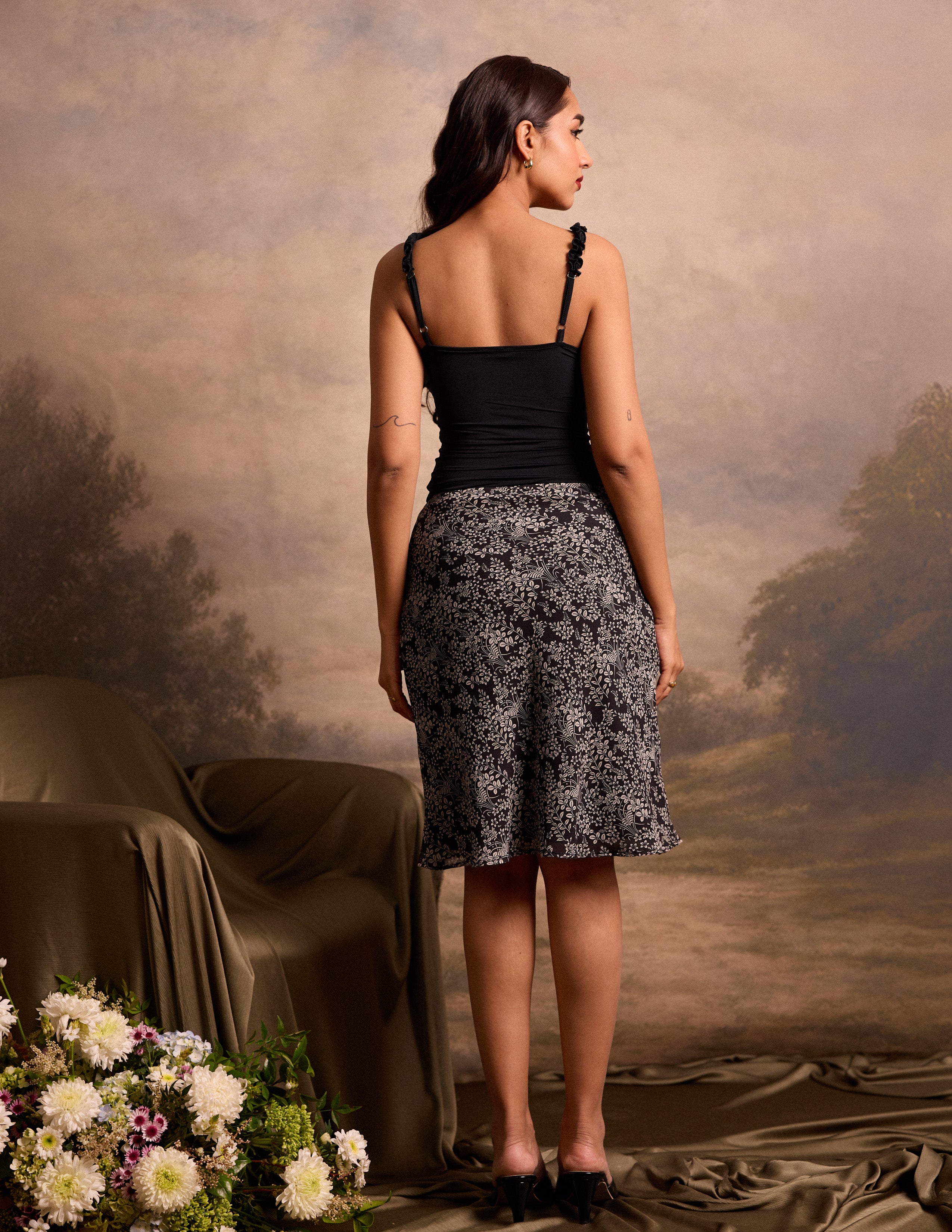 Frill Detailed Fitted Top