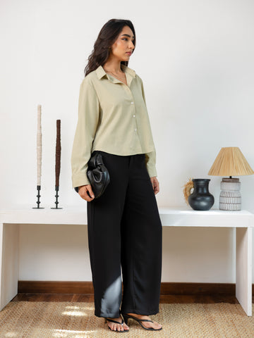Regular Fitted Crop Shirt