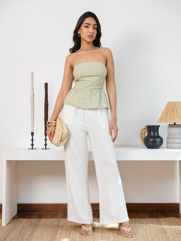 Peplum Tube Top